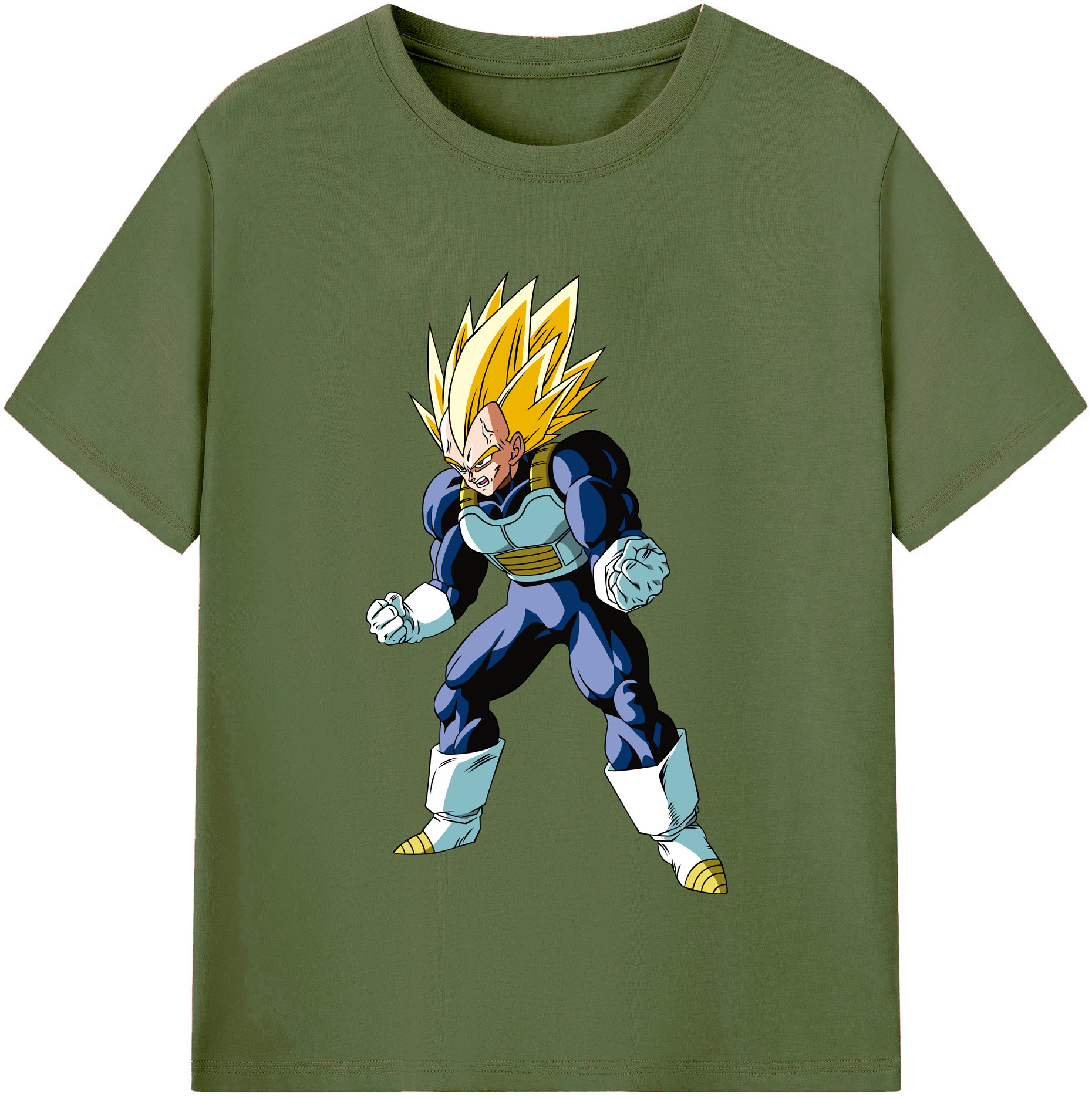 （画像用） ドラゴンボール ベジータ四世（Bejīta Yonsei）DRAGON BALL Vegeta IV 綿100％半袖Tシャツ（フロントプリント）